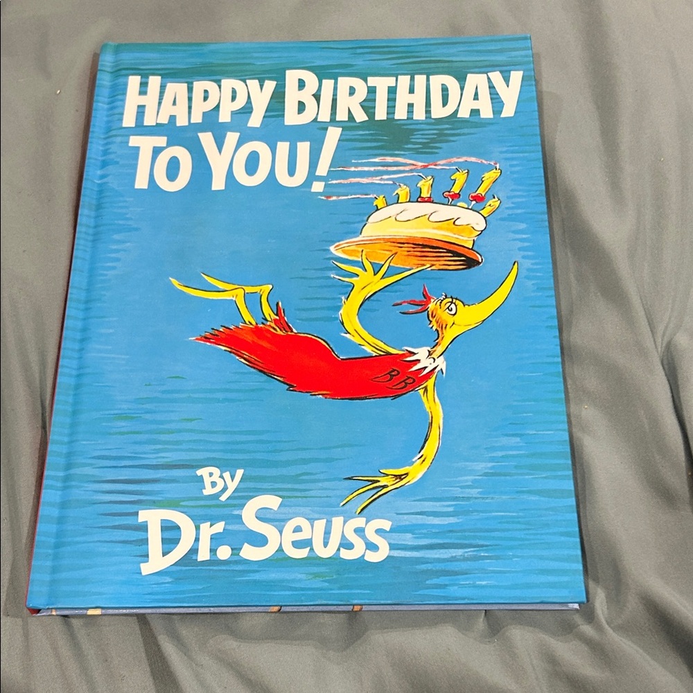 Dr. Seuss Blue and Red 'Happy Birthday To You!' Book